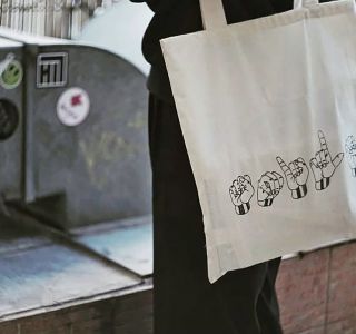 ''SMILE'' tote bag  - 