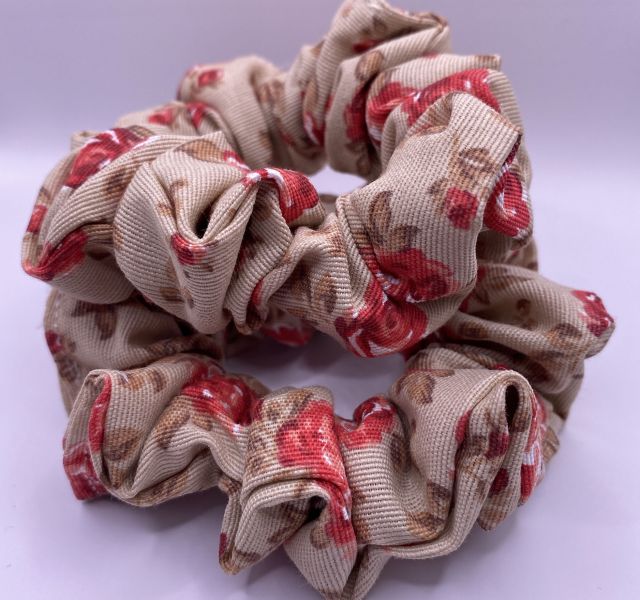 Scrunchie "Rose" Μπεζ