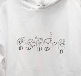 Unisex Oversized Hoodie "SMILE"| White - 