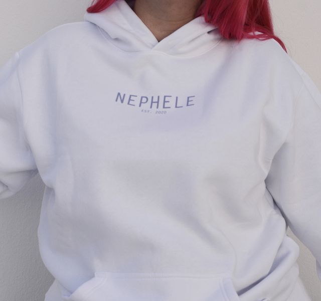 Unisex Oversized Logo Hoodie | White