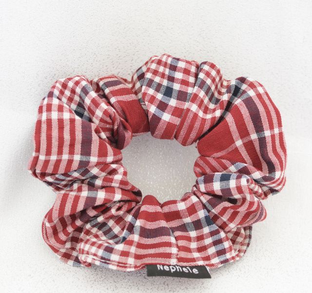 Scrunchie "Plaid" Κόκκινο