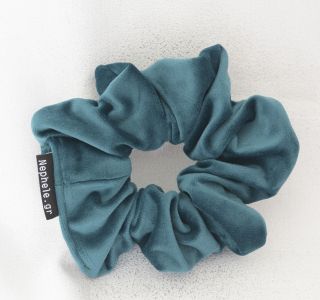 Scrunchie "Velvet" Teal Green - 