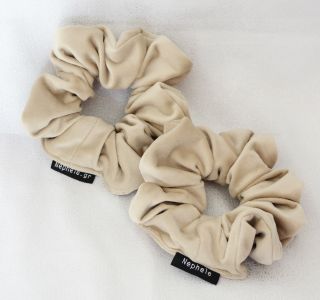 Scrunchie "Velvet" Beige - 