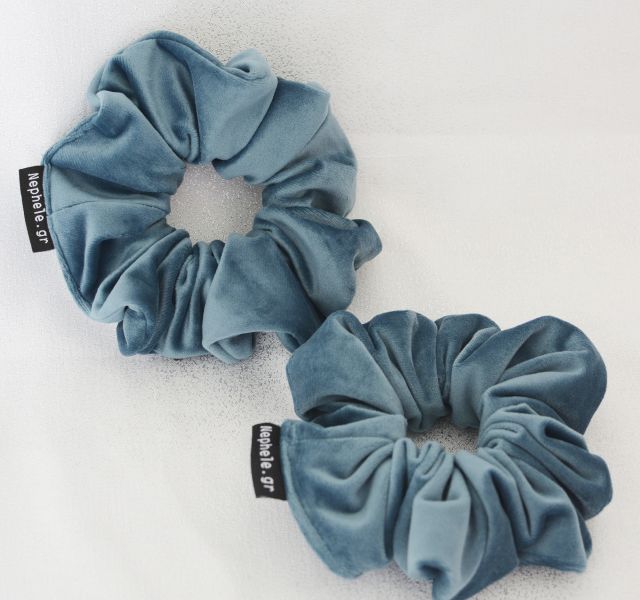 Scrunchie "Velvet" Blue