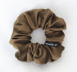 Scrunchie "Velvet" Brown - 