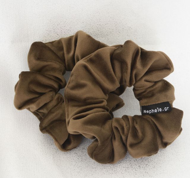 Scrunchie "Velvet" Brown