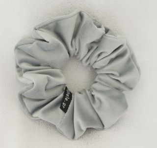 Scrunchie "Velvet" Silver Gray - 