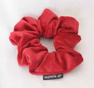 Scrunchie "Velvet" Red Velvet - 