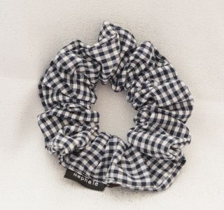 Scrunchie "Gingham" Μπλε  - 