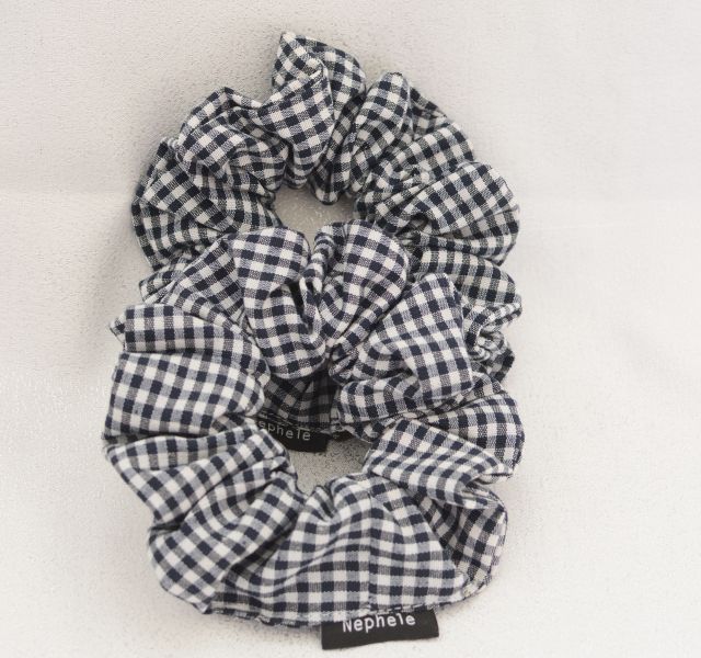 Scrunchie "Gingham" Μπλε 