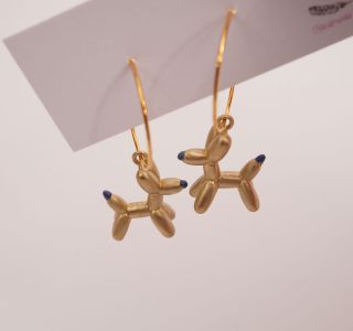 Σκουλαρίκια BUBBLE DOG Blue - 