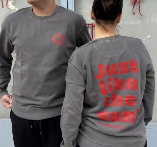 Unisex Sweatshirt "Sun" | Stone Washed Grey