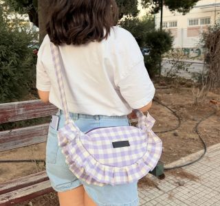 Lilac Croissant Bag