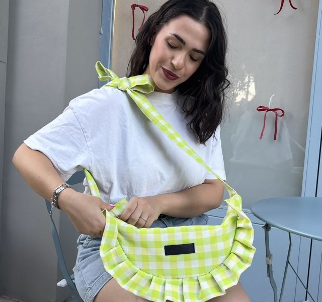 Lime Croissant Bag